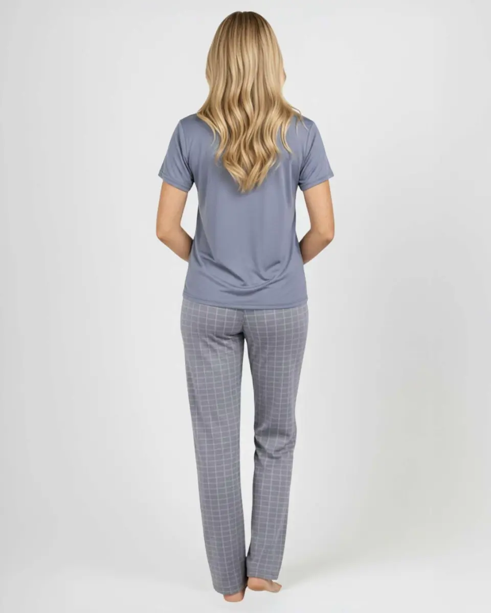 Real Essentials Women's Pajama Sets Short Sleeve | Silky Soft, Relaxed Fit, 2-Pack, US Sizing - view 8