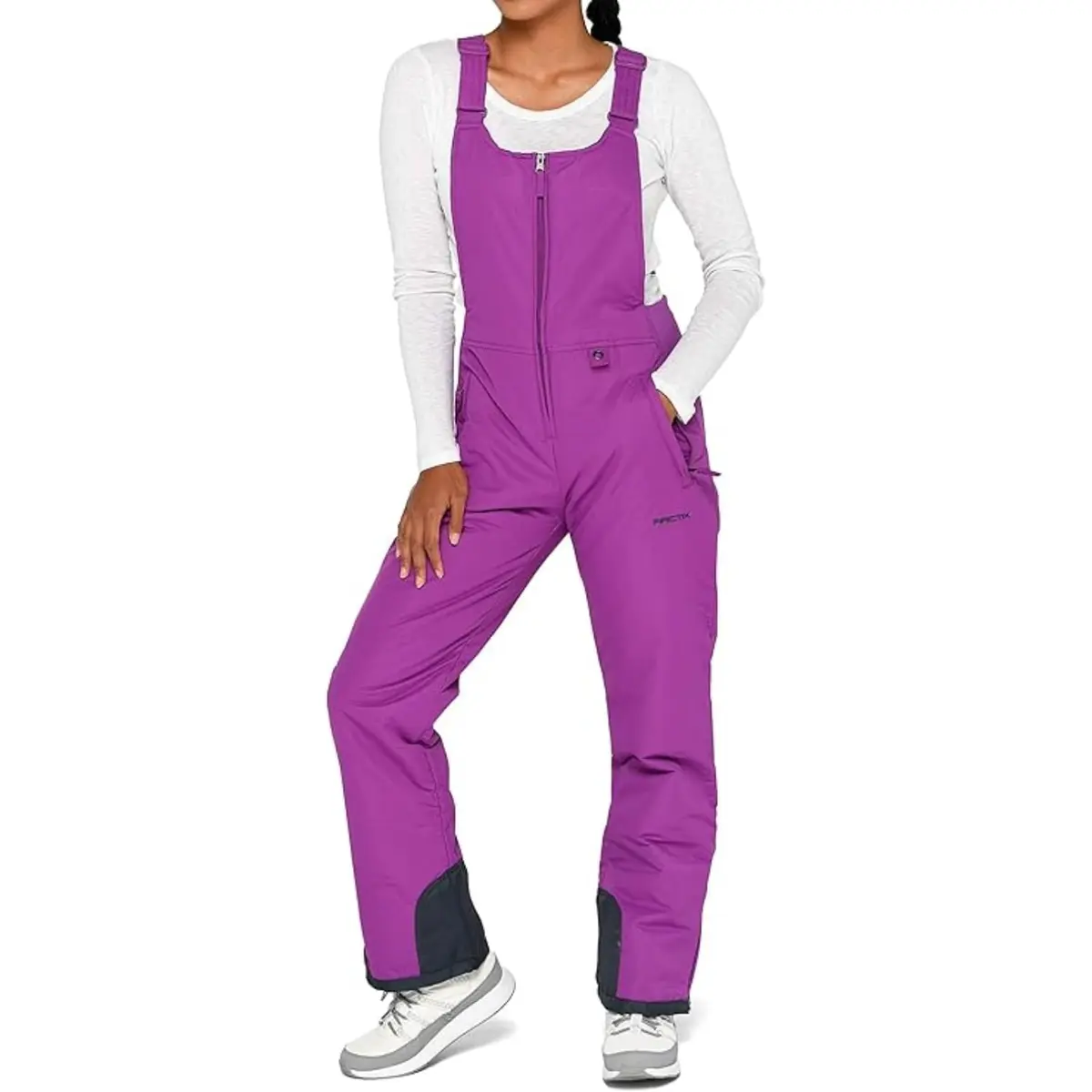 Arctix Kids Insulated Snow Bib Overalls, Amethyst, Medium | All-Weather Kids Snow Gear - main product image