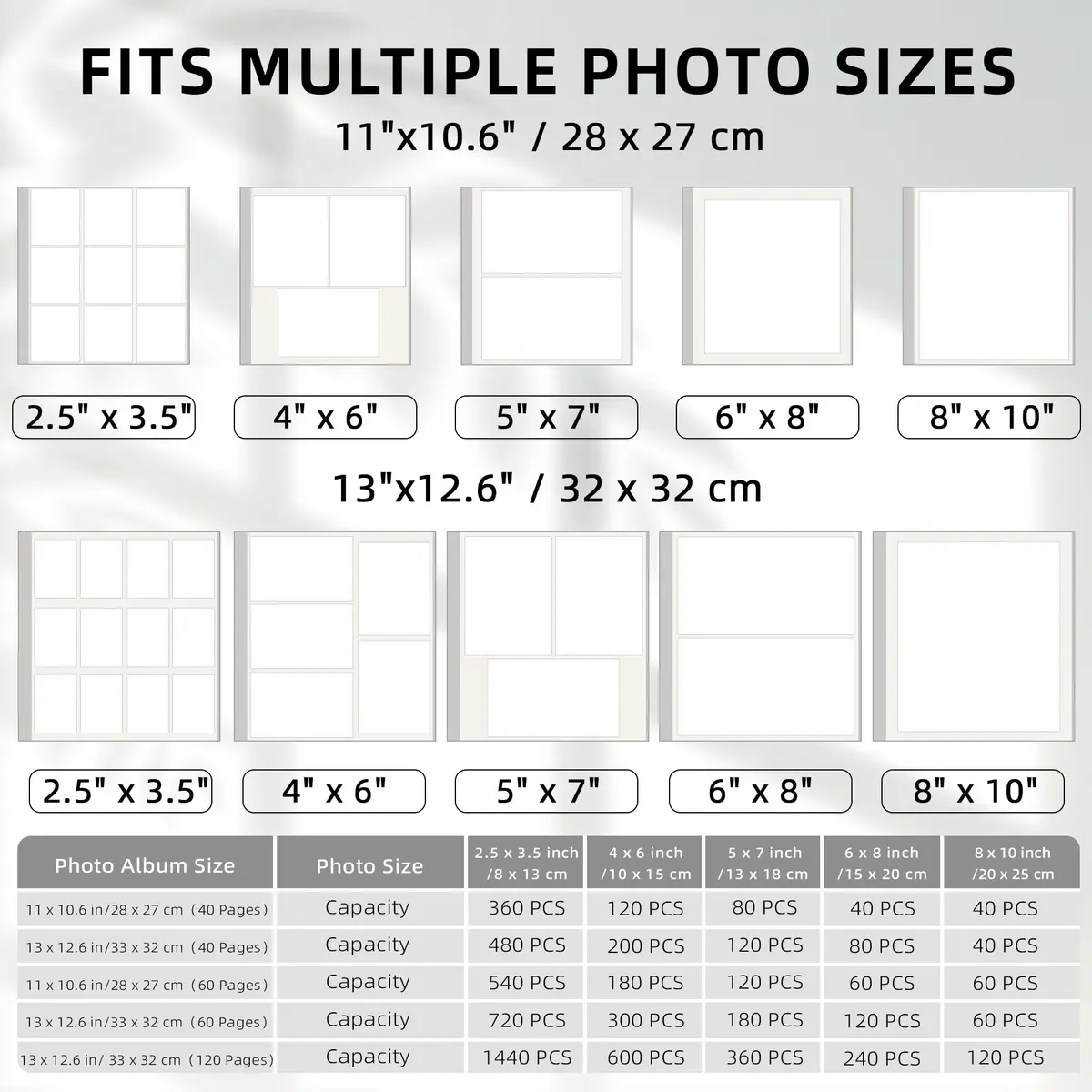 Vienrose Self Adhesive Photo Album 11"x10.6" | Linen Scrapbook for 4x6 & 8x10 Photos, 40 Pages - view 6