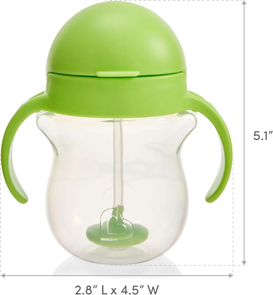Munchkin Any Angle Sippy Cups for Toddlers 2 Pack | Spill Proof Weighted Straw with Handles - view 7