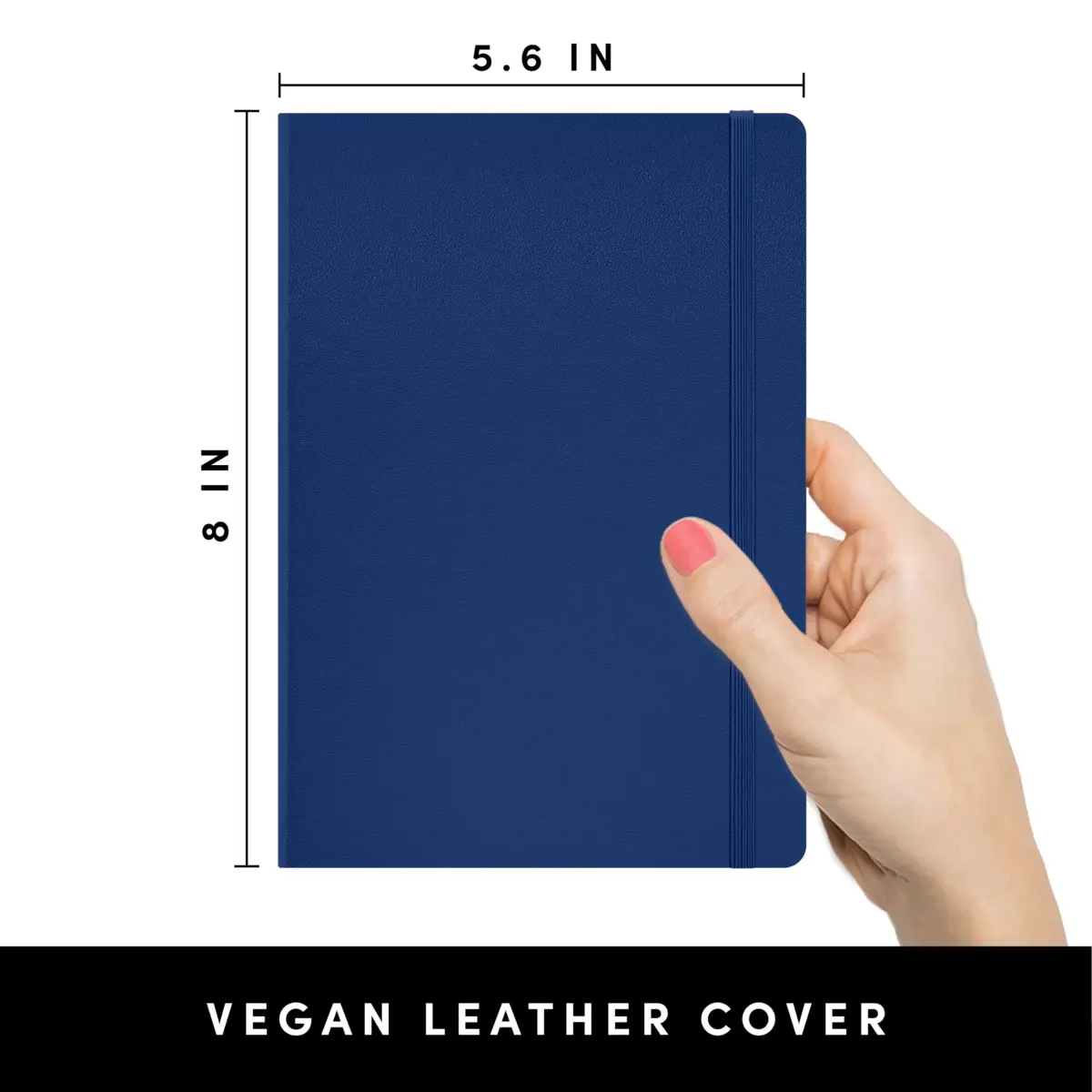 PAPERAGE Dotted Journal Notebook, Royal Blue, 14.4 cm x 20.3 cm (5.6 in x 8 in) | Acid-Free 100 GSM Paper for Smooth Writing - view 2