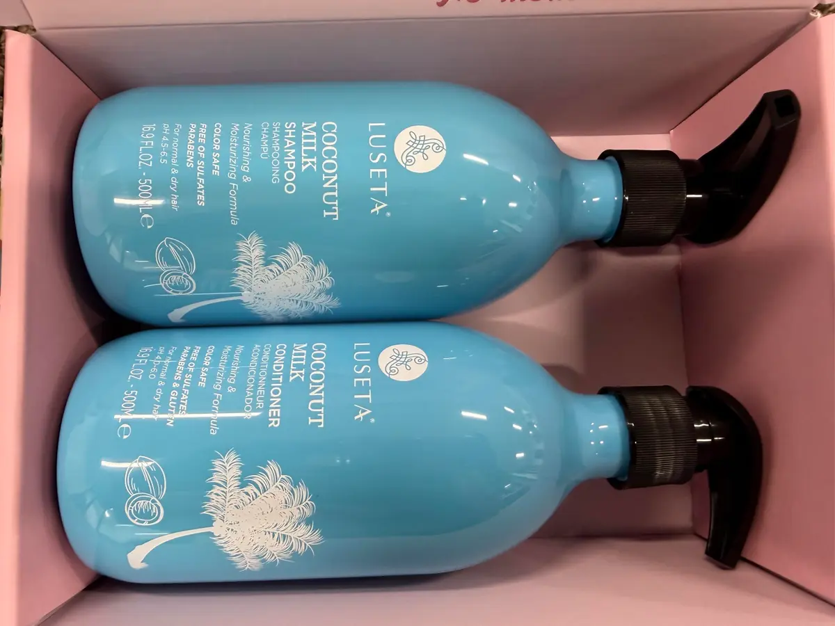 L LUSETA Coconut Oil Shampoo and Conditioner for Dry Hair 16.9oz*2 | Nourishing Hydration with Natural Oils - view 6