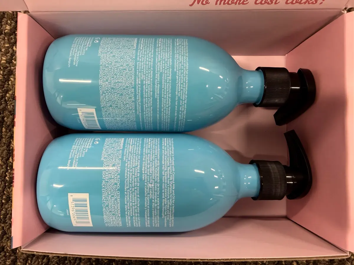 L LUSETA Coconut Oil Shampoo and Conditioner for Dry Hair 16.9oz*2 | Nourishing Hydration with Natural Oils - view 7