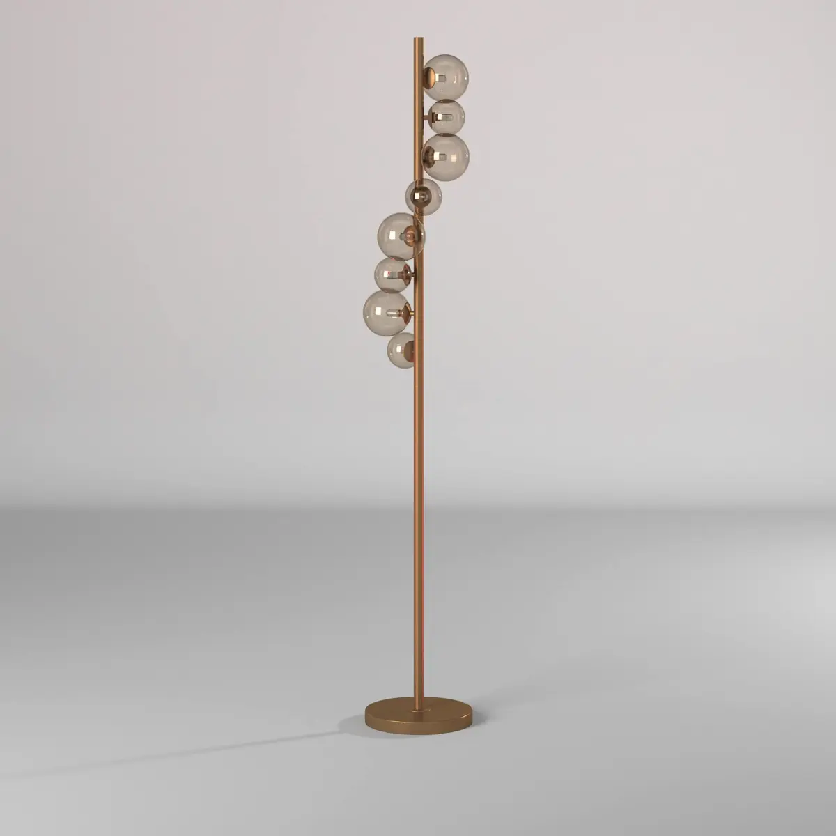Dainolite 8 Light Vintage Bronze Floor Lamp | Halogen, 200W, Indoor Use - view 2