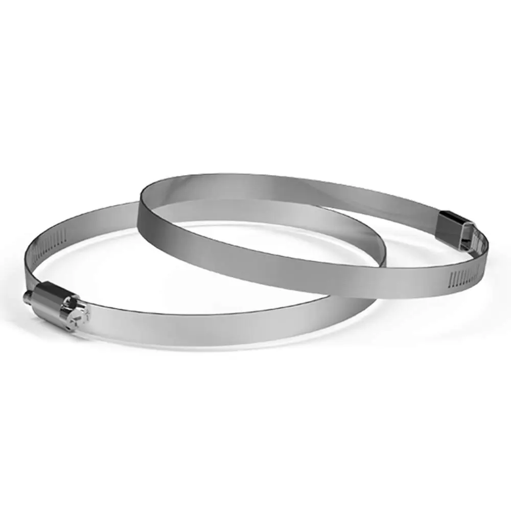 AC Infinity Stainless Steel Duct Clamps 6" | Heavy-Duty Inline Fan Connectors - main product image