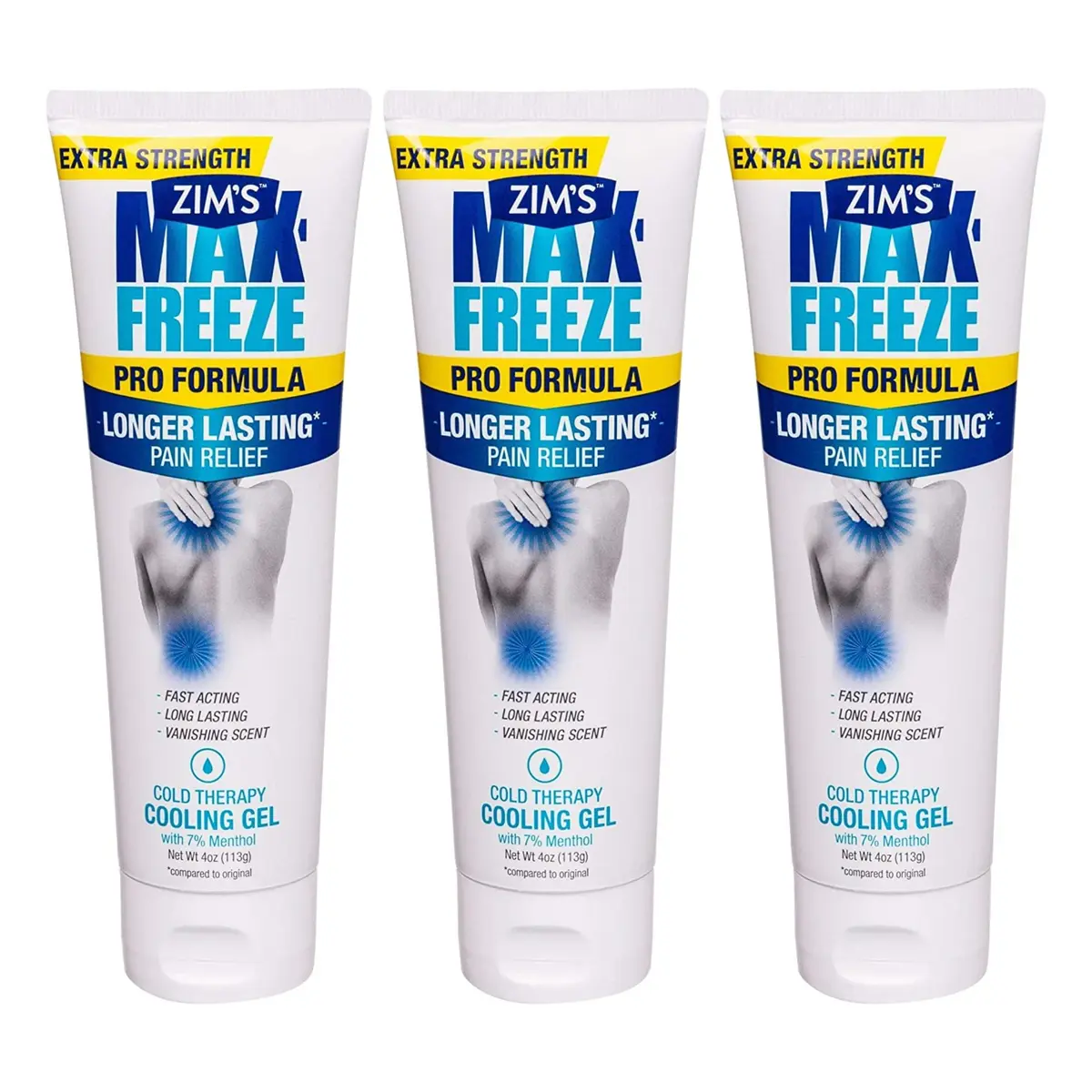 Zim’s Max-Freeze Pro Formula Gel 4oz | Fast-Acting, Long-Lasting Pain Relief for Muscles & Joints - main product image