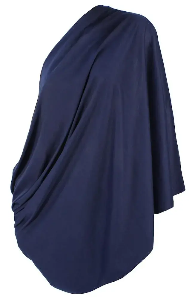 LK Baby Nursing Scarf for Breastfeeding Privacy Cover Infinity Scarf Soft, Navy Blue - main product image