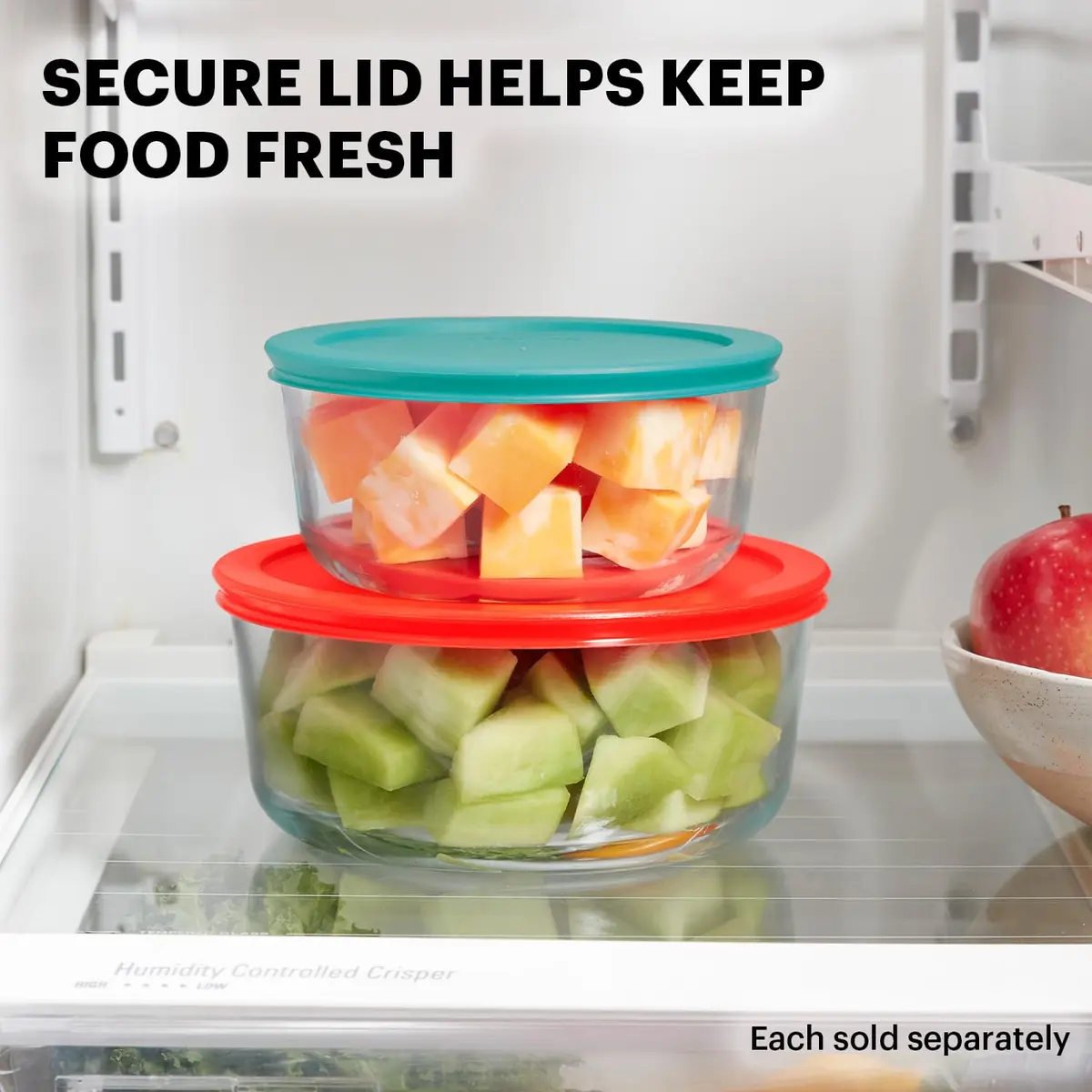Pyrex Simply Store 16-Piece Small Glass Food Storage Containers Set with Lids | Airtight & Leak Resistant - view 4