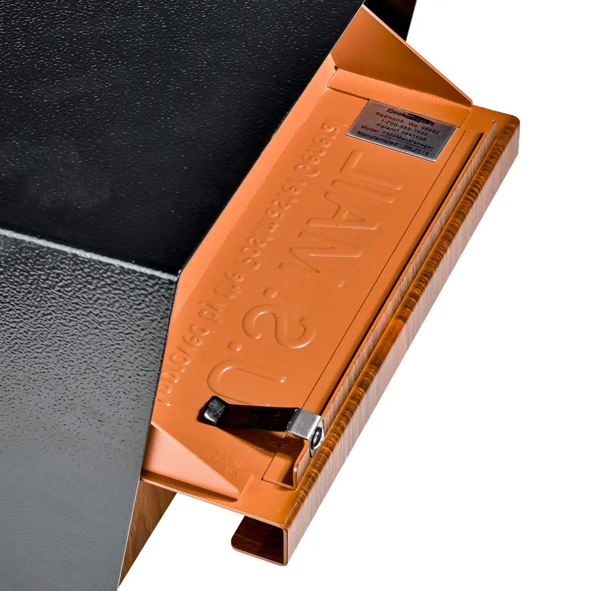 Mail Boss Mail Manager Locking Post Mount Mailbox | USPS Approved, Wood Grain Finish, Heavy-Gauge Steel - view 4