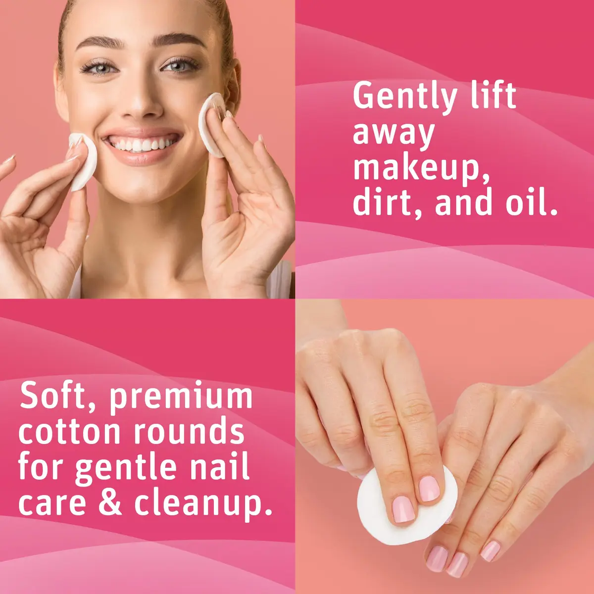 Simply Soft Cotton Rounds 300 Count | 4-Layer, Absorbent, Lint-Free for Makeup & Skincare - view 7