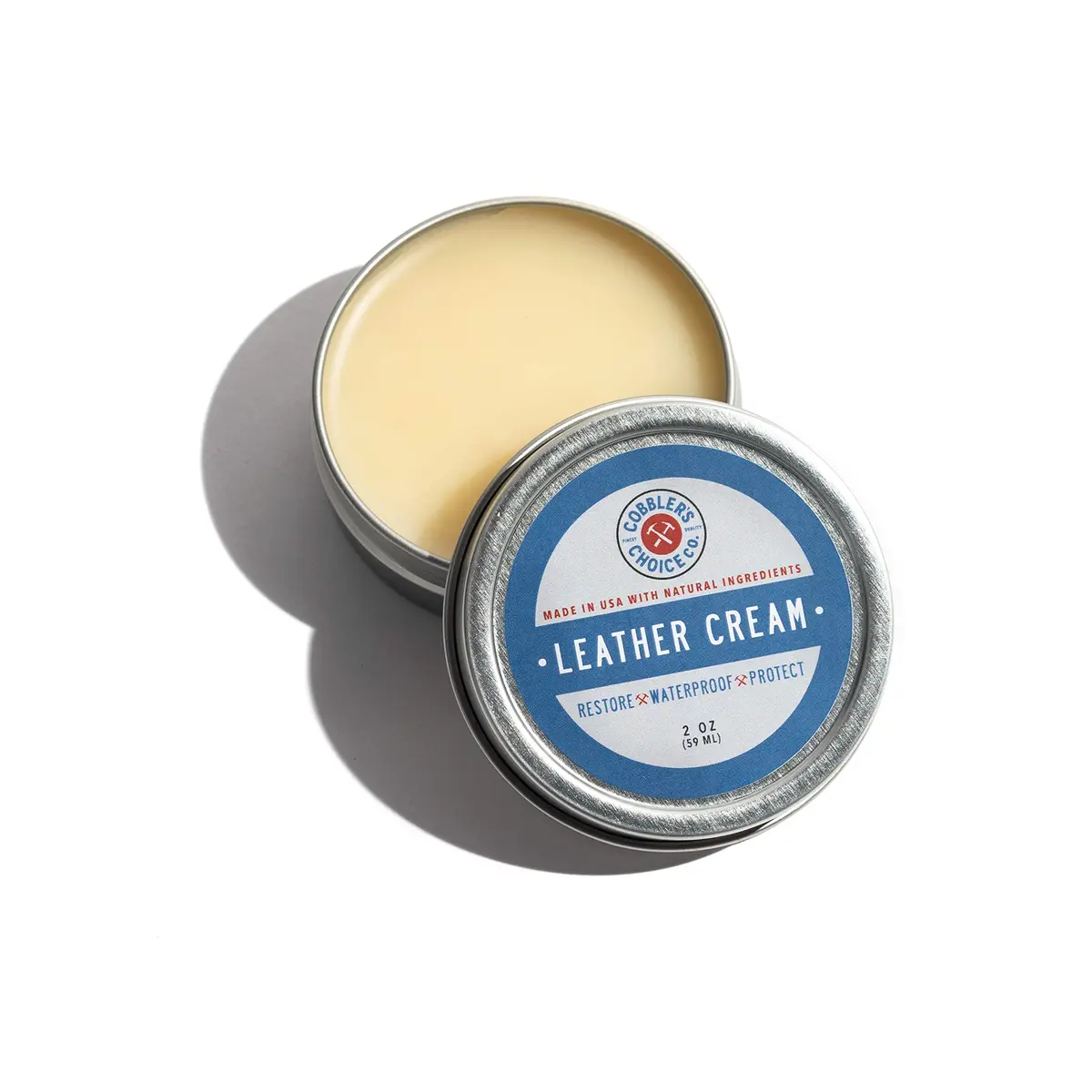 Cobbler's Choice Leather Cream - Deep Condition & Protect Shoes, Boots & Bags with Beeswax (59 ml) - main product image