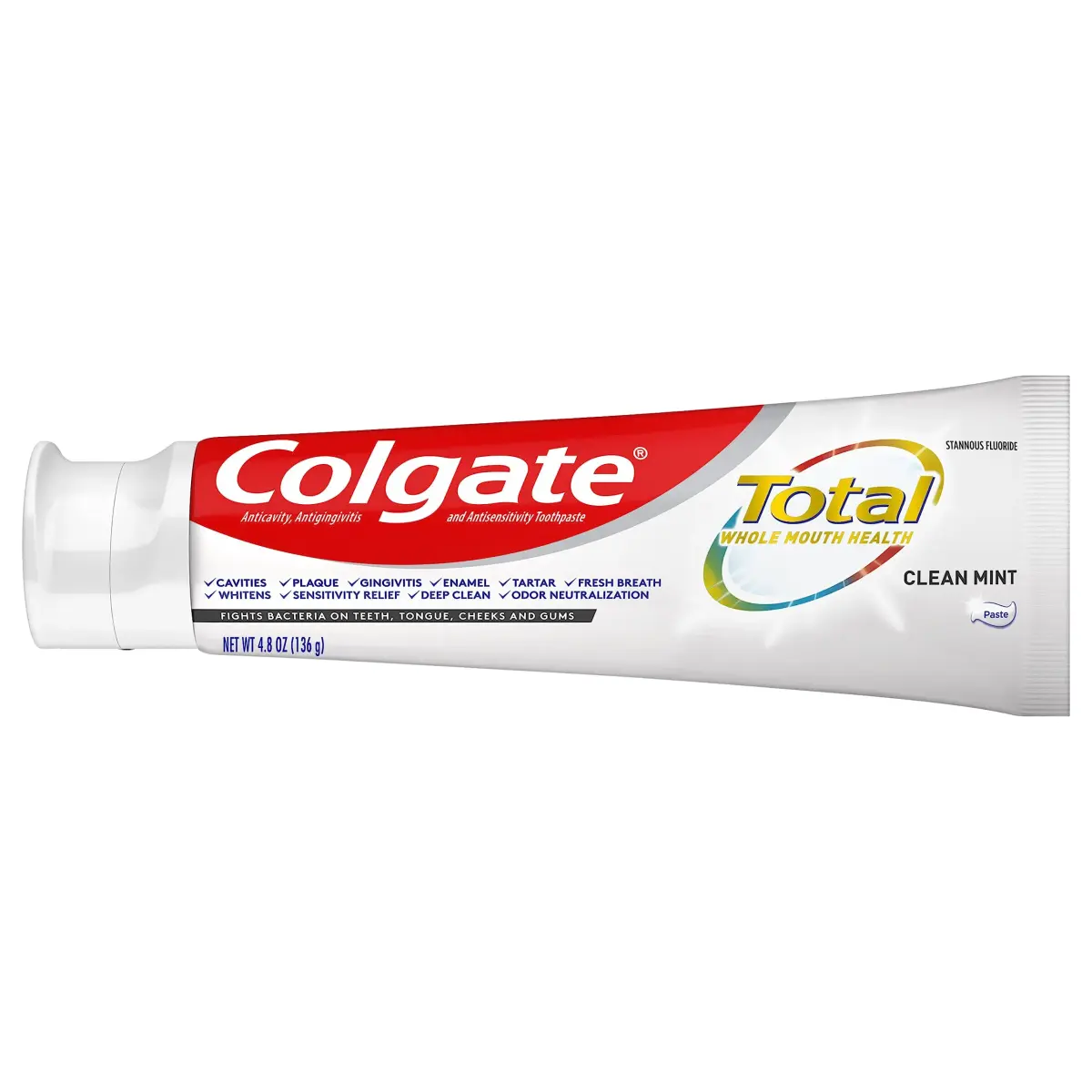Colgate Total Clean Mint Toothpaste 215g (7.27oz x 2) | Whole Mouth Health with Stannous Fluoride - view 7