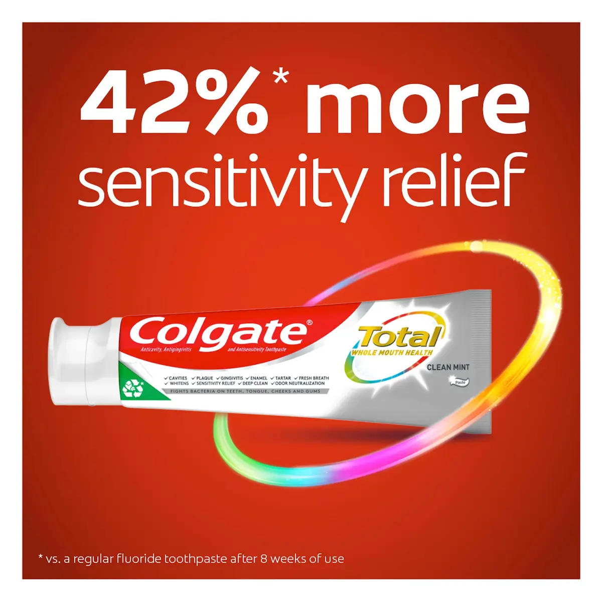 Colgate Total Clean Mint Toothpaste 215g (7.27oz x 2) | Whole Mouth Health with Stannous Fluoride - view 2