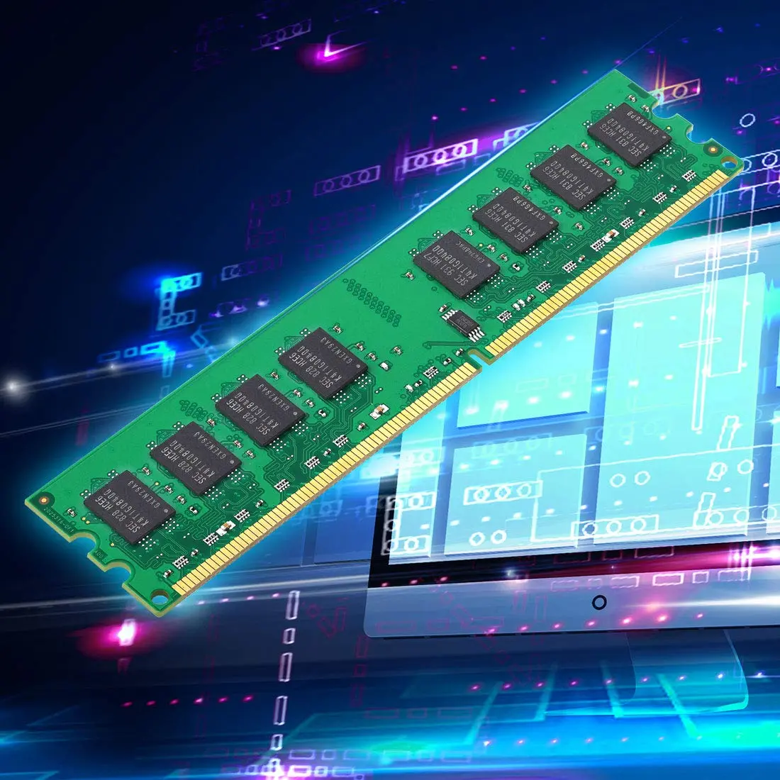 motoeagle 4GB (2x2GB) DDR2 667MHz UDIMM RAM Kit | PC2-5300U Desktop Memory Modules - view 2