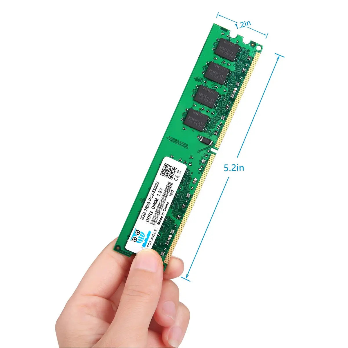 motoeagle 4GB (2x2GB) DDR2 667MHz UDIMM RAM Kit | PC2-5300U Desktop Memory Modules - view 4