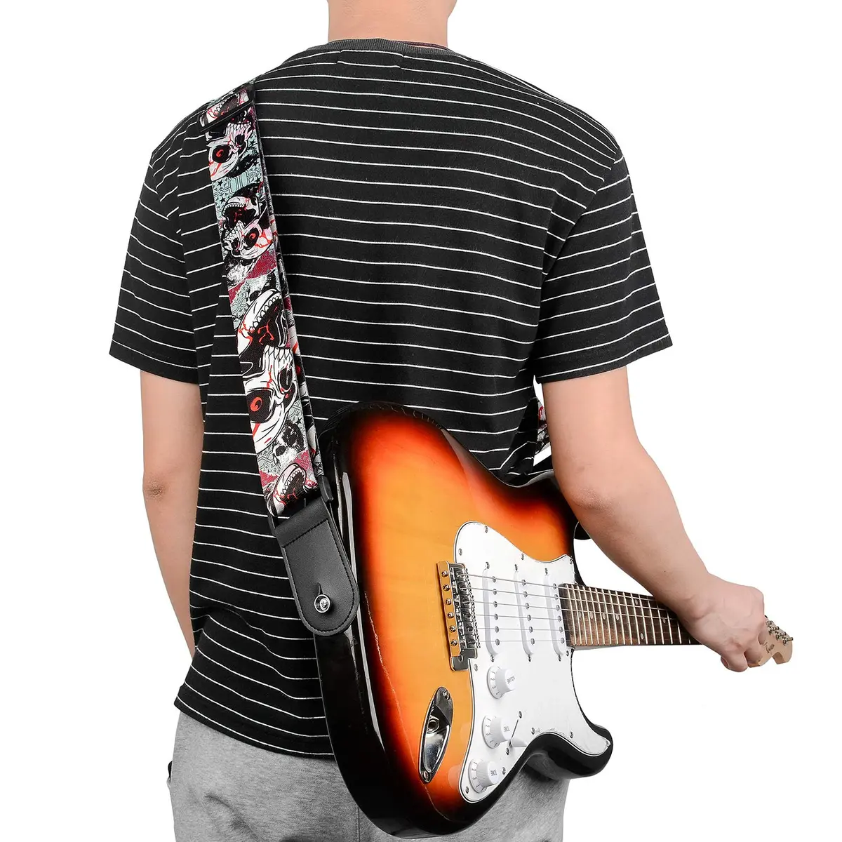 BestSounds Skull Guitar Strap & Leather Ends | Adjustable 85-150cm | Comfortable & Durable - view 7
