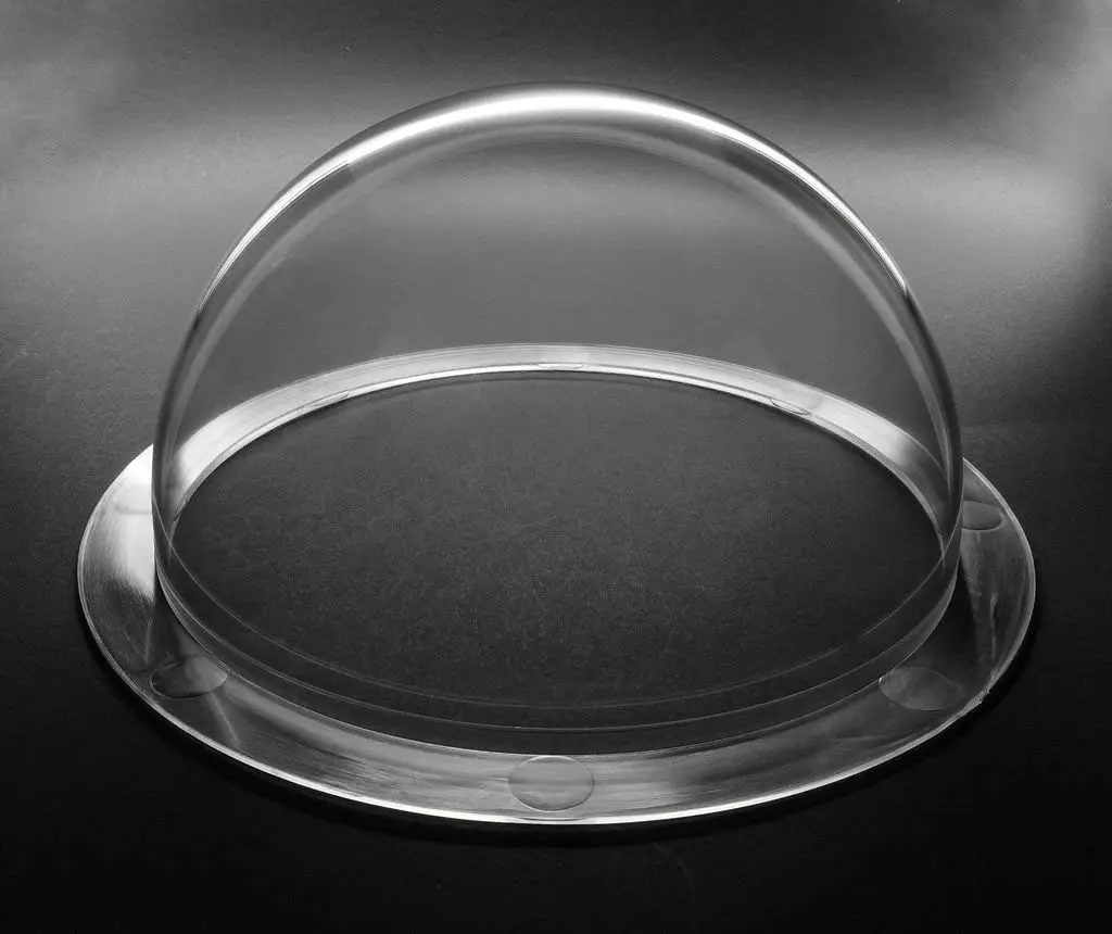F-ber Transparent Acrylic Dome Camera Cover 100mm (3.94 Inch) | CCTV Replacement Housing with 4 Mounting Holes - view 4