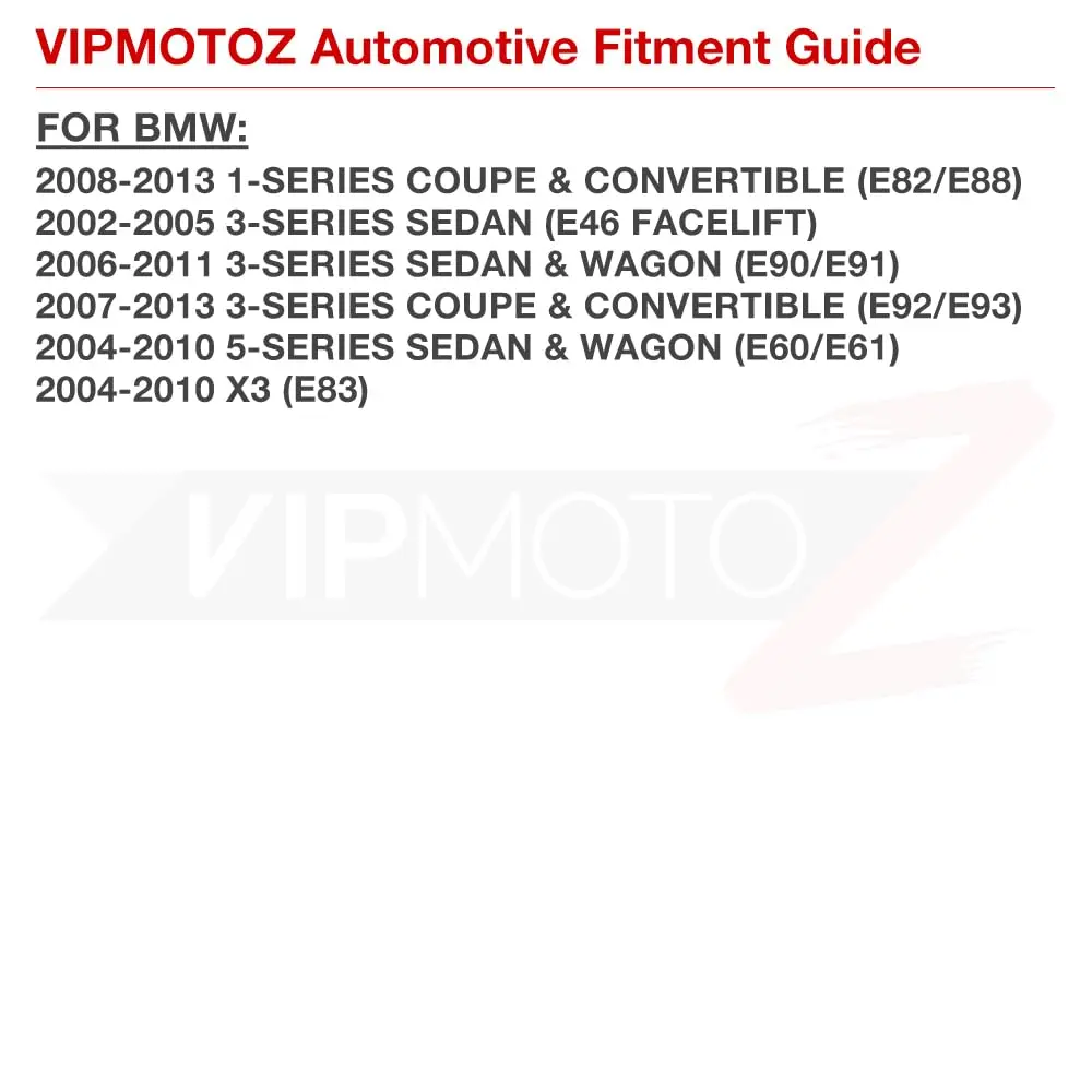 VIPMOTOZ Dark Smoked Lens Full LED Side Marker Light for BMW E82 E88 E90 E91 E92 E93 E60 E61 E83 | Bright, Plug & Play - view 7