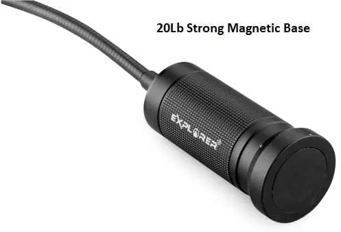 NextLED 20-Inch Gooseneck Magnetic Work Light | Cree LED, Waterproof, Flexible, IP54 (70-120c) - view 7