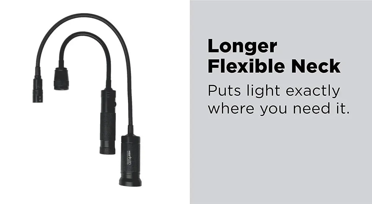 NextLED 20-Inch Gooseneck Magnetic Work Light | Cree LED, Waterproof, Flexible, IP54 (70-120c) - view 3