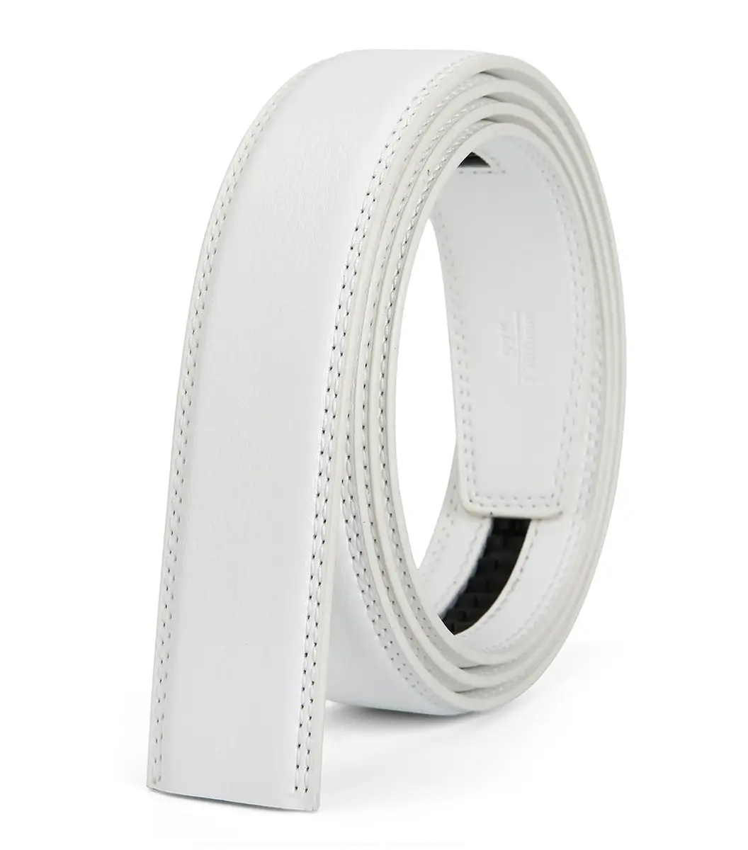 Nelbons 35mm/1 3/8" Men's Ratchet Belt Strap | Fits 40mm Buckles, Leather, Adjustable - view 2
