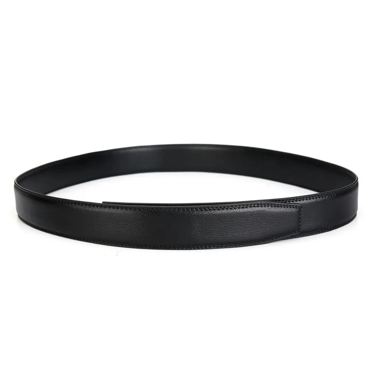 Nelbons Men's 3.5cm Ratchet Belt Strap, Adjustable Waist 130cm (44") | Genuine Leather Replacement Belt for 40mm Buckles - view 4