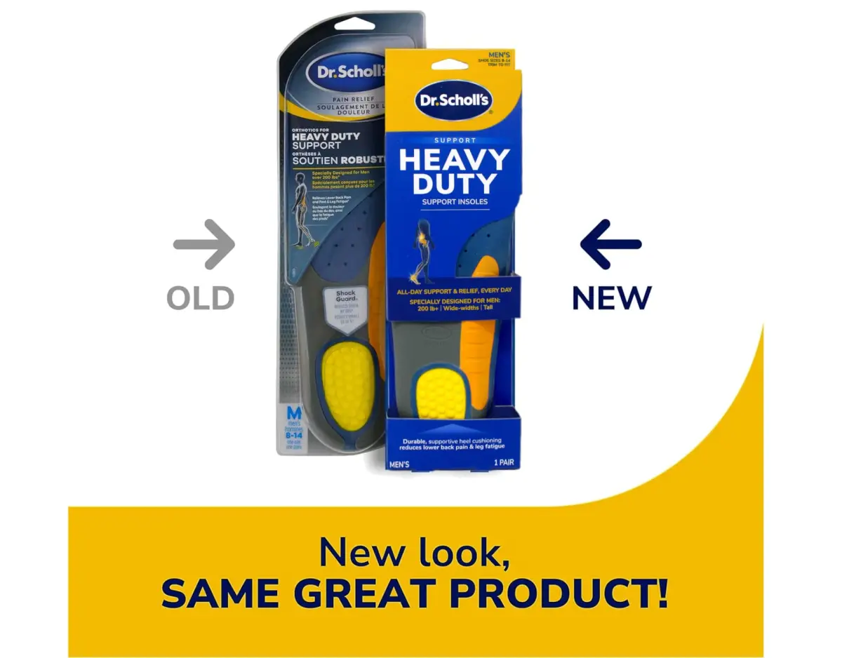 Dr. Scholl's Heavy Duty Support Insoles for Men, Size 8-14 | Clinically Proven for Lower Back Pain & Leg Fatigue - view 4