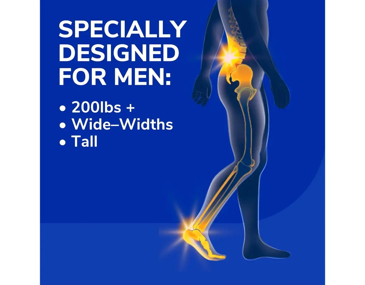Dr. Scholl's Heavy Duty Support Insoles for Men, Size 8-14 | Clinically Proven for Lower Back Pain & Leg Fatigue - view 6