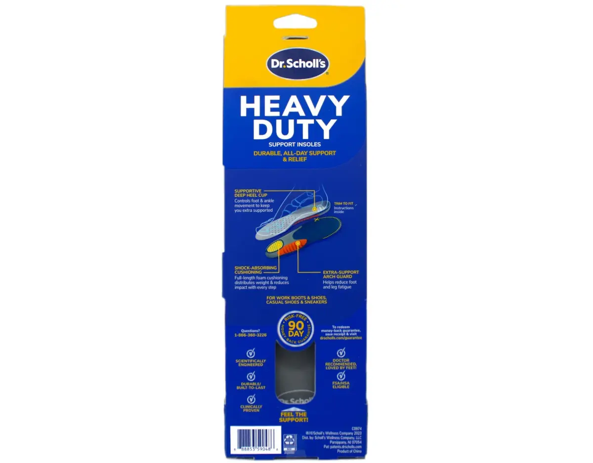 Dr. Scholl's Heavy Duty Support Insoles for Men, Size 8-14 | Clinically Proven for Lower Back Pain & Leg Fatigue - view 3