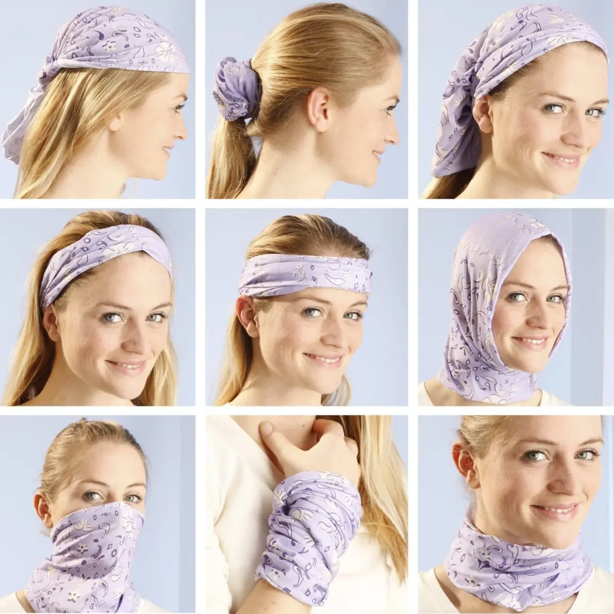 KALILY 12PCS Microfiber Neck Gaiter Headband Bandana 25cm (9.8in) x 48cm (18.9in) | Versatile Headwear for All Seasons - view 2