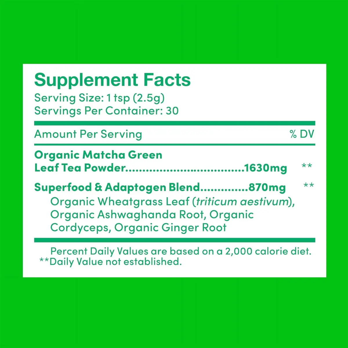 Further Food Superfood Matcha Powder, USDA Organic Japanese Matcha | Natural Energy + Focus + Immune Support (2.65 Oz) - view 2