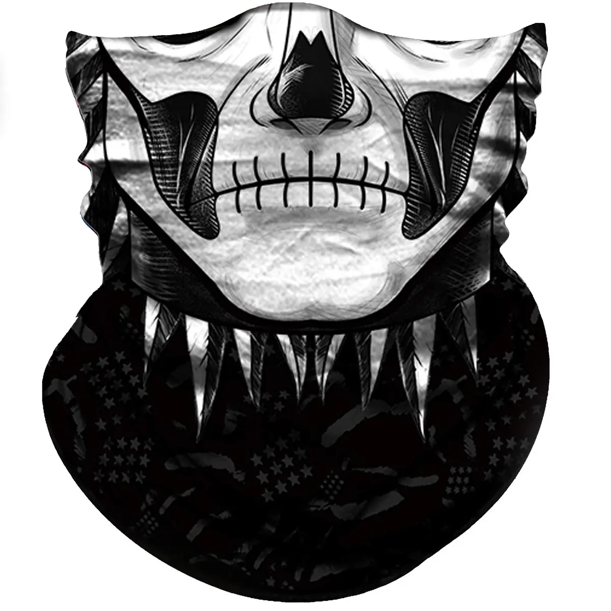 Obacle Motorcycle Face Mask Sun UV Dust Wind Protection Seamless Bandana Skeleton Face Mask for Men Women Bike Riding Cycling Biker Fishing Outdoor Festival - main product image