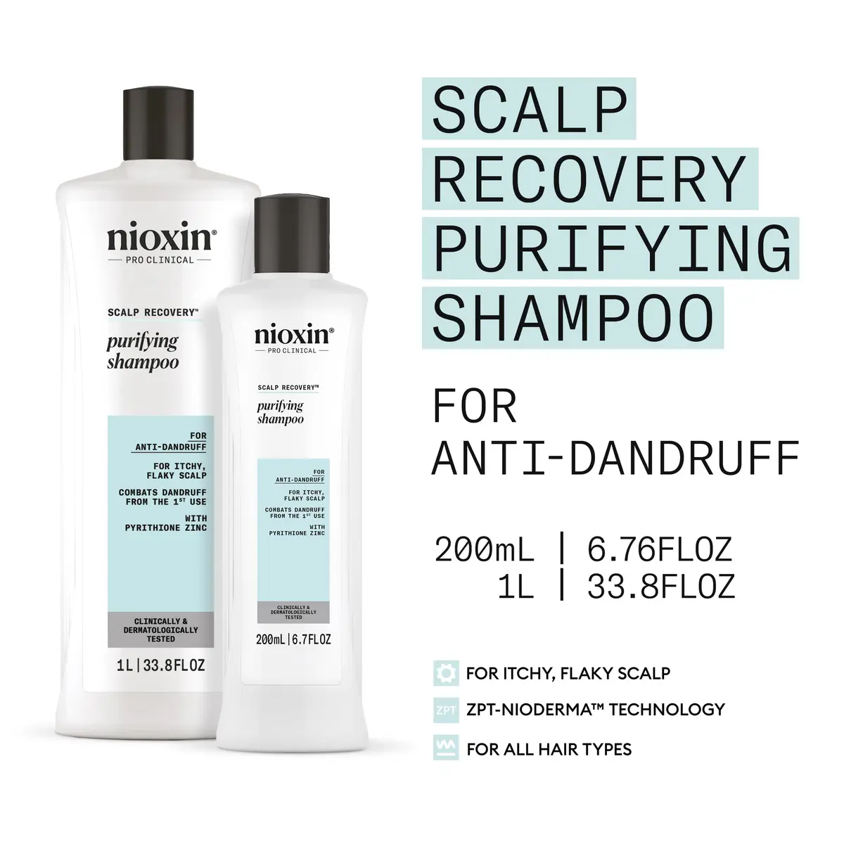 NIOXIN Scalp Recovery Purifying Shampoo 6.76 Fl Oz | For Itchy, Flaky Scalp Relief - view 9