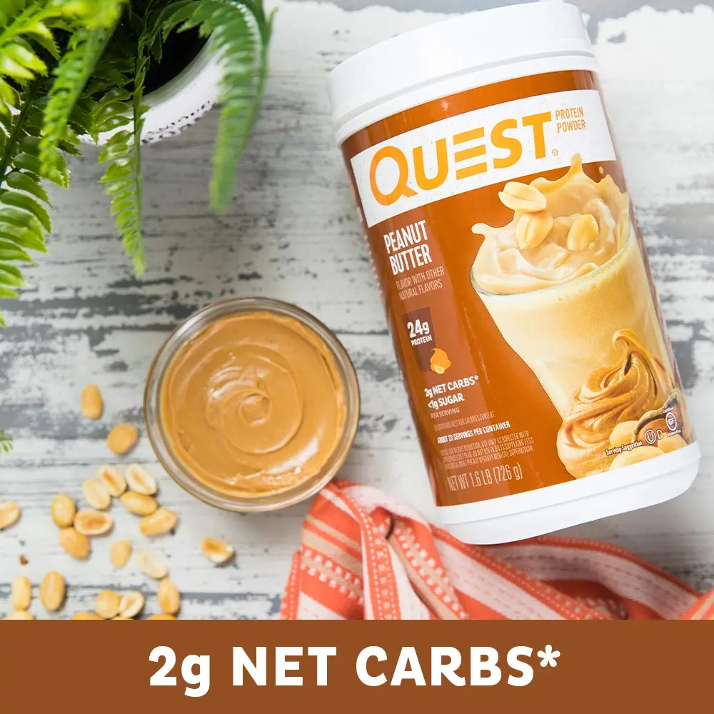 Quest Peanut Butter Protein Powder 1.6 Pound | 23g Protein, Low Sugar, Gluten Free - view 4
