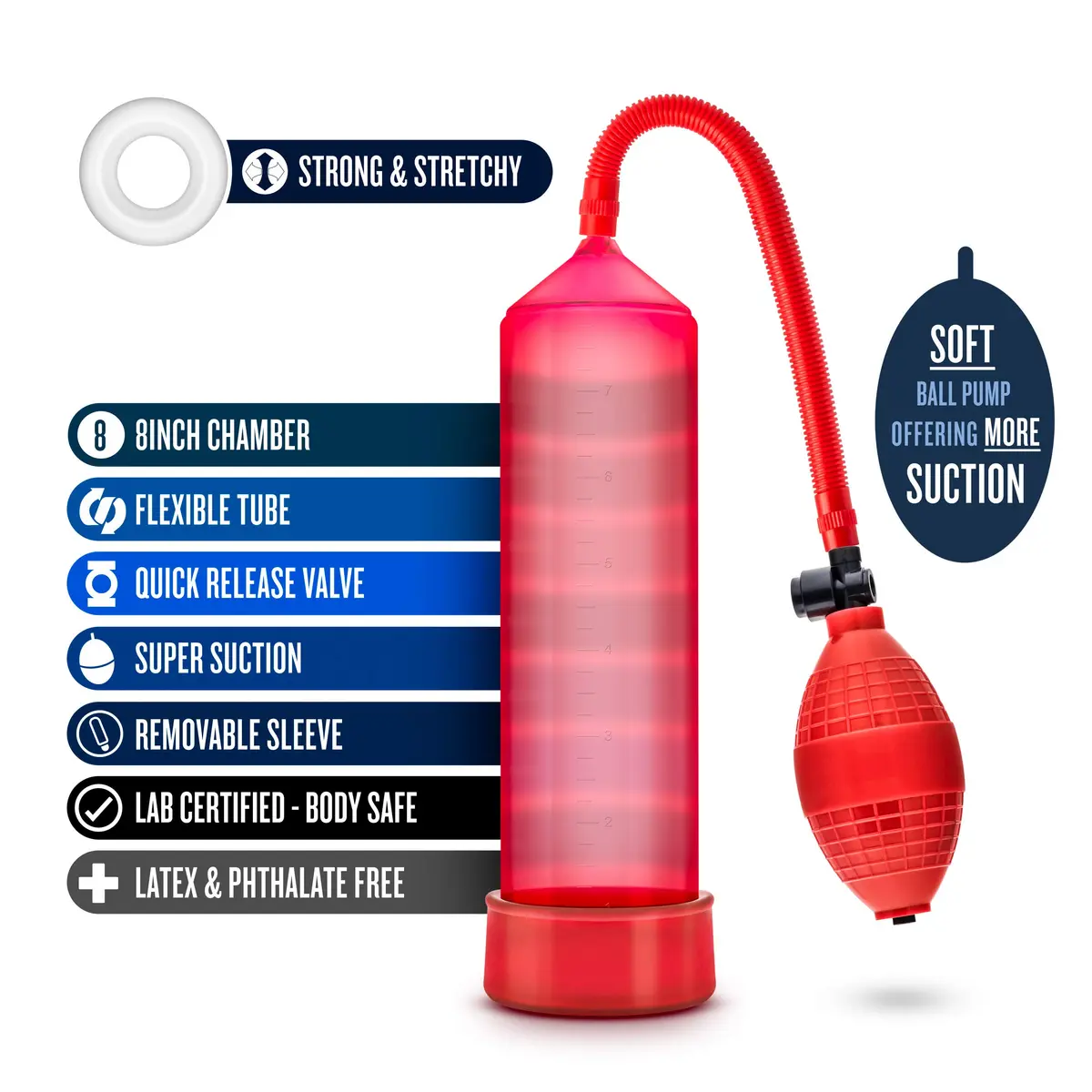 Blush Performance VX101 Beginner 9" Penis Pump | Enhance Pleasure & Confidence - view 2