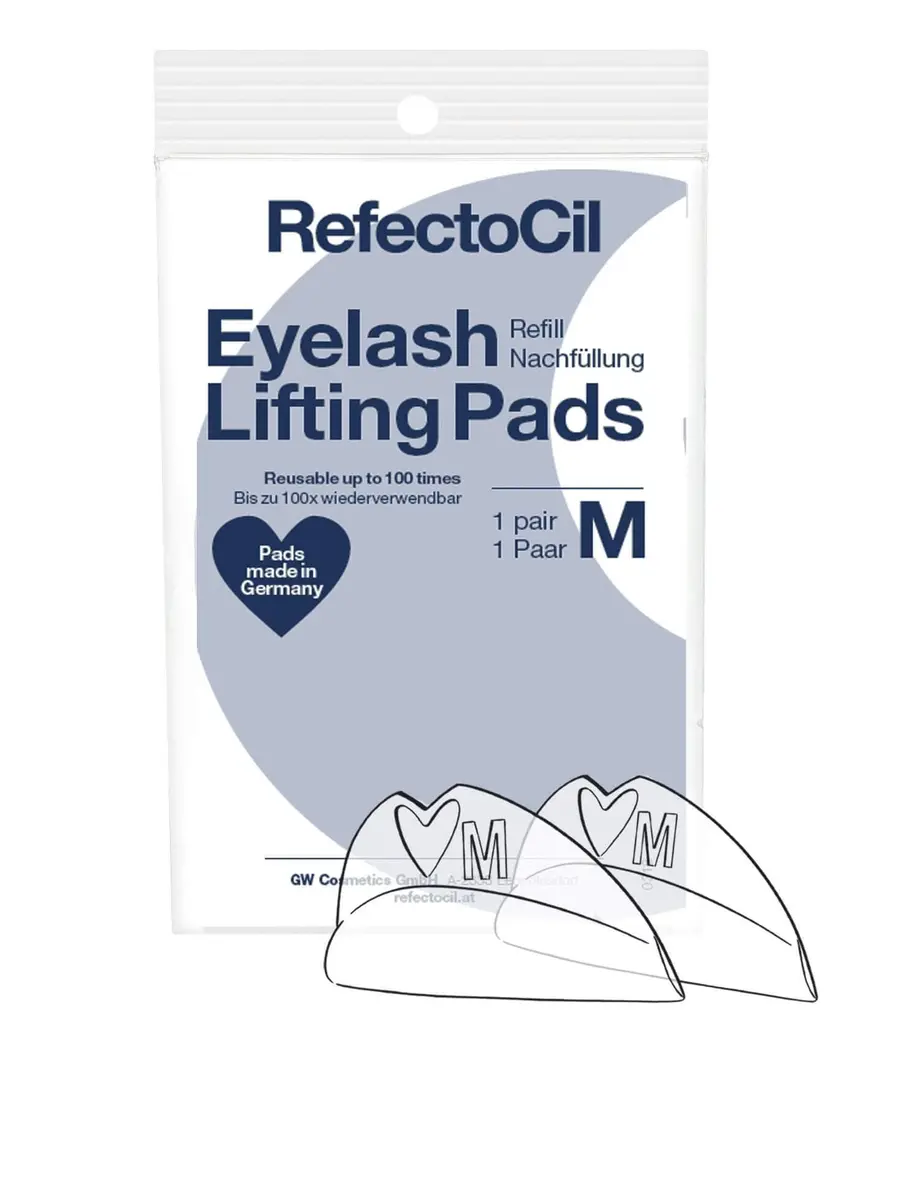 RefectoCil Eyelash Lifting Refill Pads, Medium, White | Reusable for 100+ uses, Skin-safe, High-Quality Material - main product image