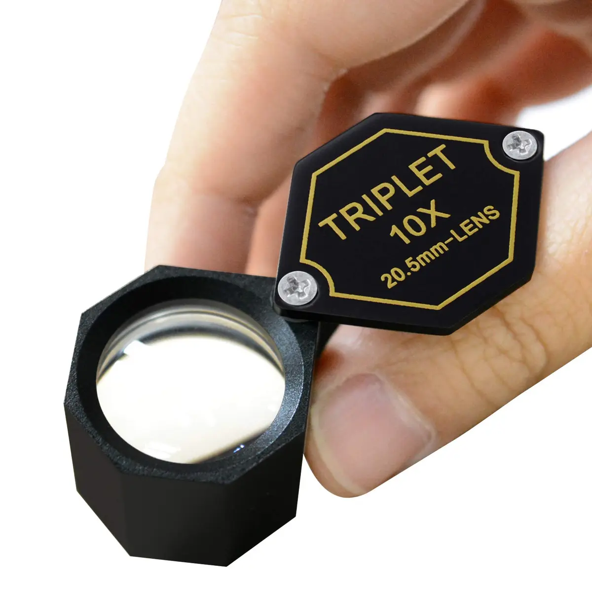 DANOPLUS 10x Magnifier Jewelry Loupe 20.5mm | Achromatic Triplet Lens for Jeweler, Stamp, Coin, Hobbyist - view 6