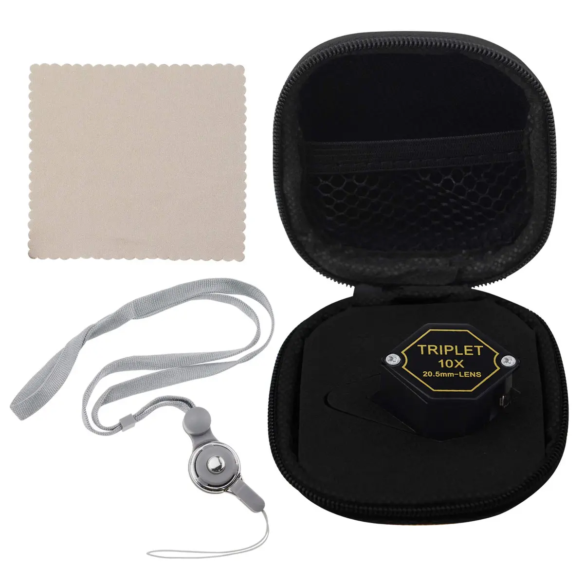 DANOPLUS 10x Magnifier Jewelry Loupe 20.5mm | Achromatic Triplet Lens for Jeweler, Stamp, Coin, Hobbyist - view 9