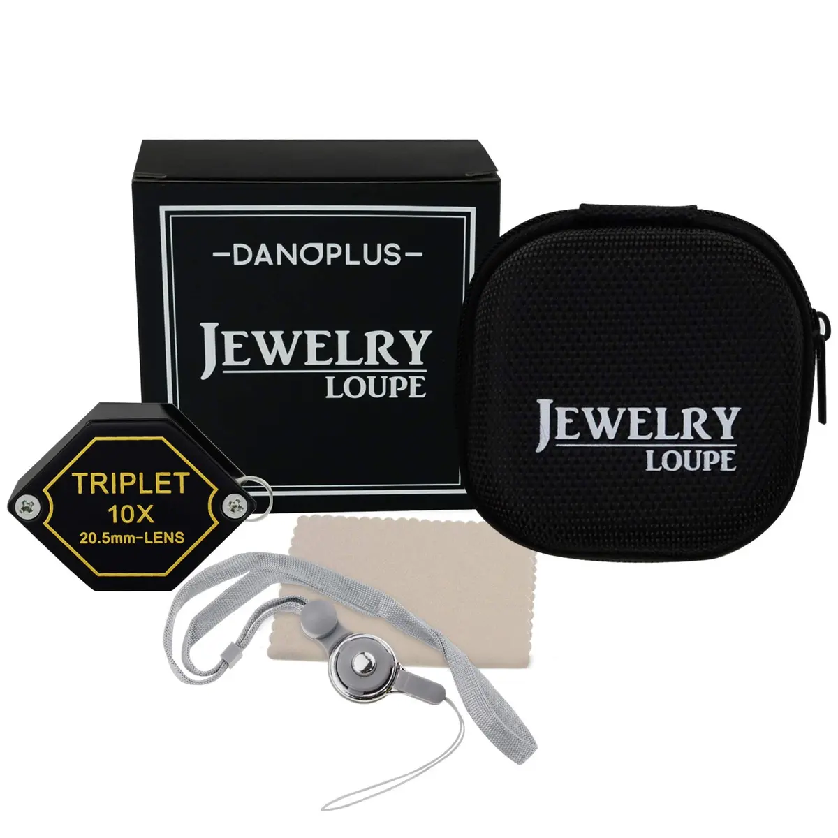 DANOPLUS 10x Magnifier Jewelry Loupe 20.5mm | Achromatic Triplet Lens for Jeweler, Stamp, Coin, Hobbyist - view 3