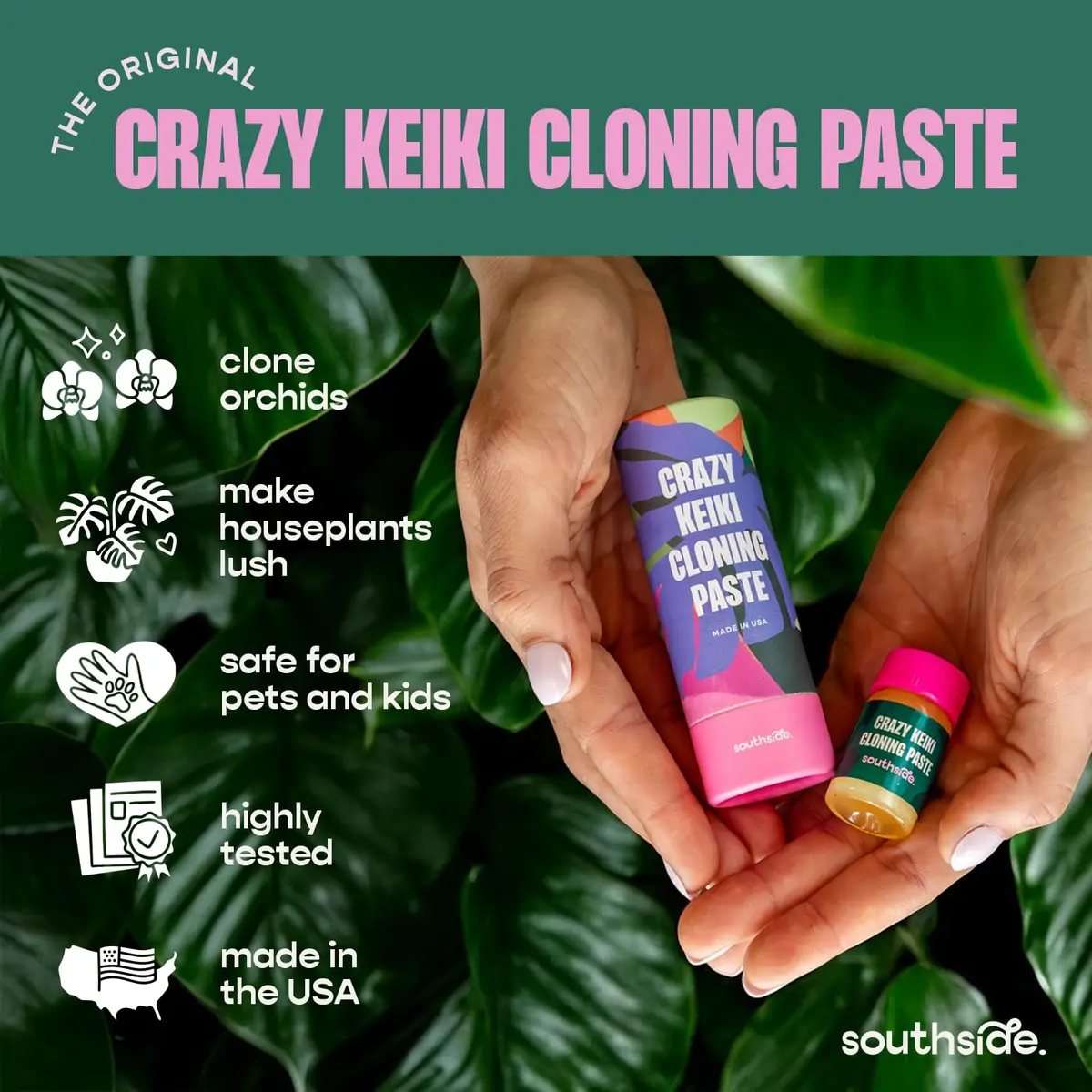 Southside Plants Crazy Keiki Cloning Paste 7ml (0.25oz) | Natural Cytokinin & Hormones for Plant Growth - view 6