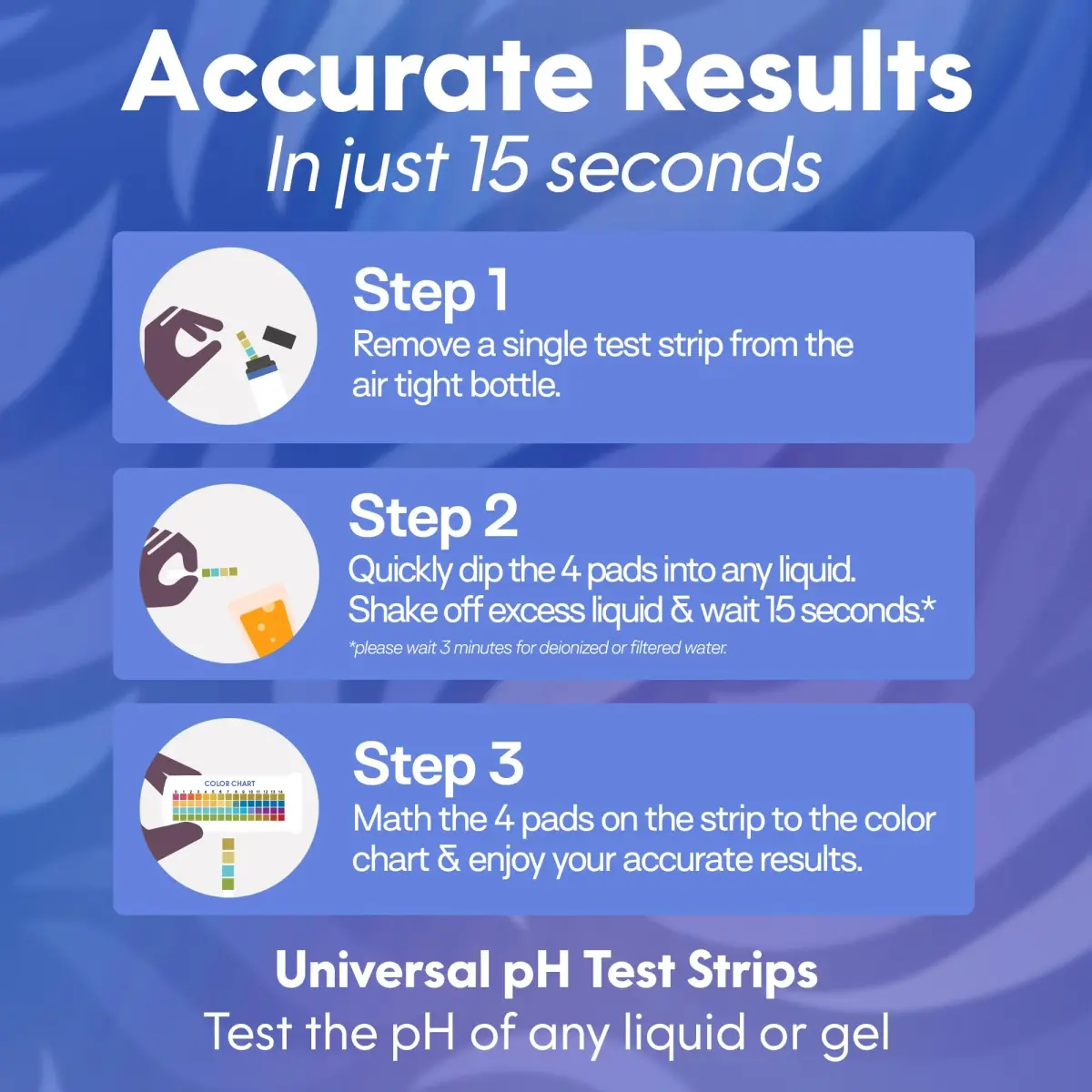 Med Lab Diagnostics Universal pH Test Strips 200 Count | Accurate pH 0-14 for Water, Urine, Saliva - view 2