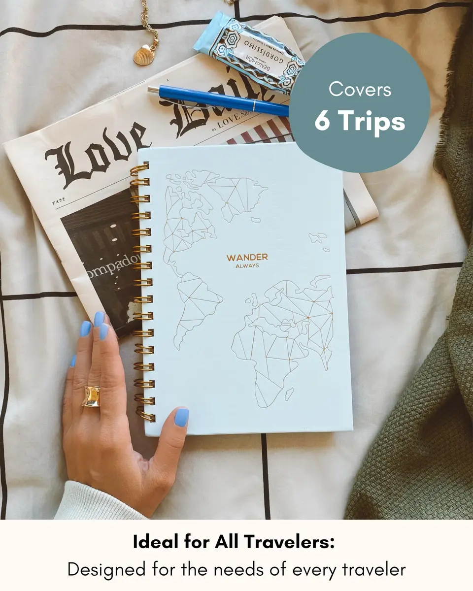 Lamare Travel Journal for Women – Travel Notebook & Vacation Planner | Compact, Undated, Travel Memory Book - view 2