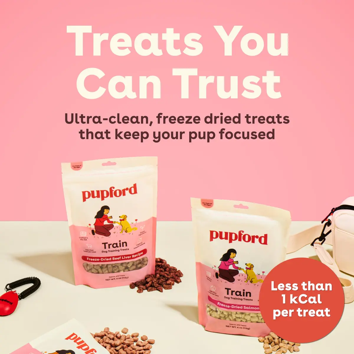 Pupford Freeze Dried Training Treats for Dogs & Puppies (Beef Liver, 4 oz) | All-Natural, Low-Calorie, Perfect for Training - view 2