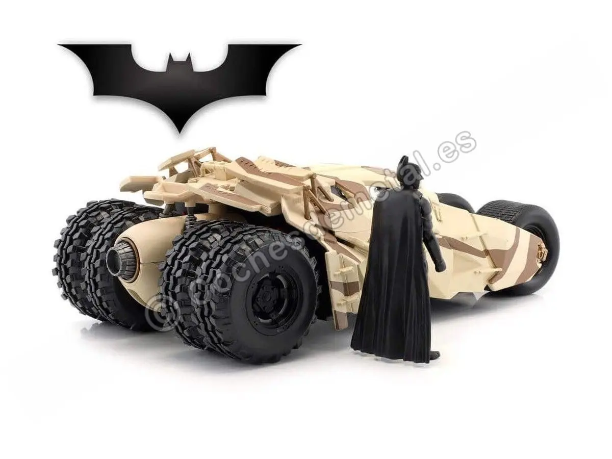 Jada Toys 1:24 2008 Dark Knight Camouflage Batmobile Die-cast Car with 2.75" Batman Figure | ASTM-Tested - view 2