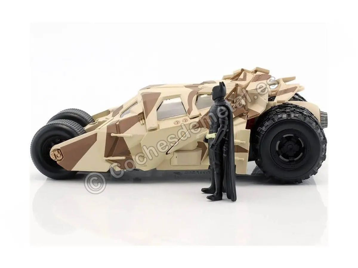 Jada Toys 1:24 2008 Dark Knight Camouflage Batmobile Die-cast Car with 2.75" Batman Figure | ASTM-Tested - view 3