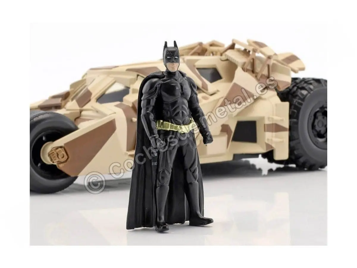 Jada Toys 1:24 2008 Dark Knight Camouflage Batmobile Die-cast Car with 2.75" Batman Figure | ASTM-Tested - view 4