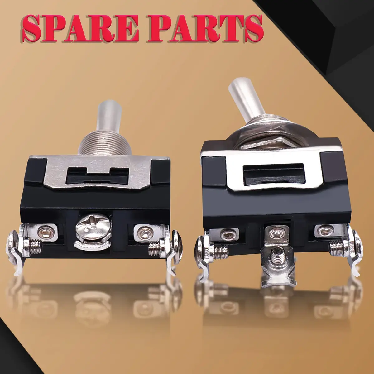 Twidec Heavy Duty SPDT Toggle Switch 16A 250V AC 3-Pin ON/Off/ON with Waterproof Cover (3-Pack) - view 4