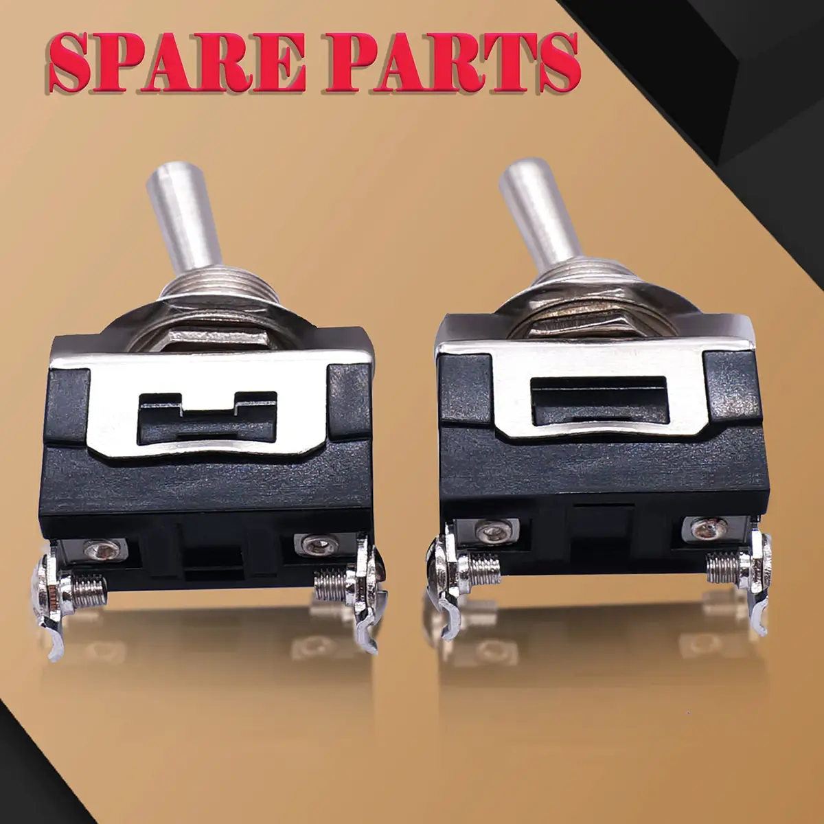 Twidec Heavy Duty SPST Toggle Switch 16A 250V AC (2-Pin, Black) | Waterproof Boot Cap Included - view 7
