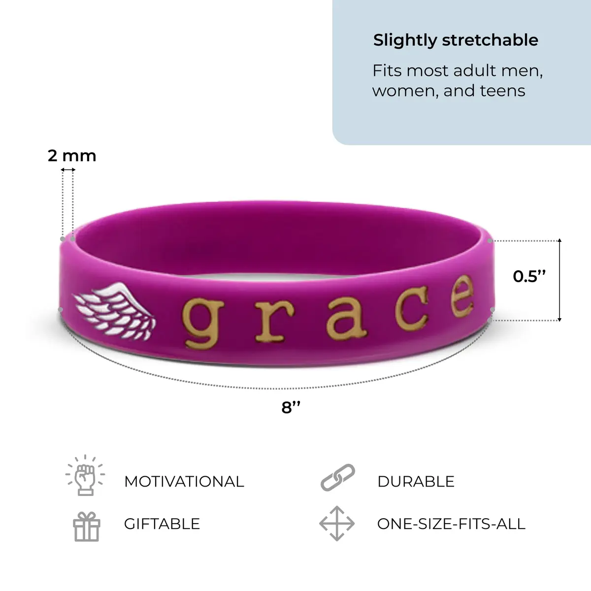 Inkstone Christian Inspirational Bible Silicone Rubber Wristbands 12 Pack | Motivational Faith Bracelets for Men & Women - view 4