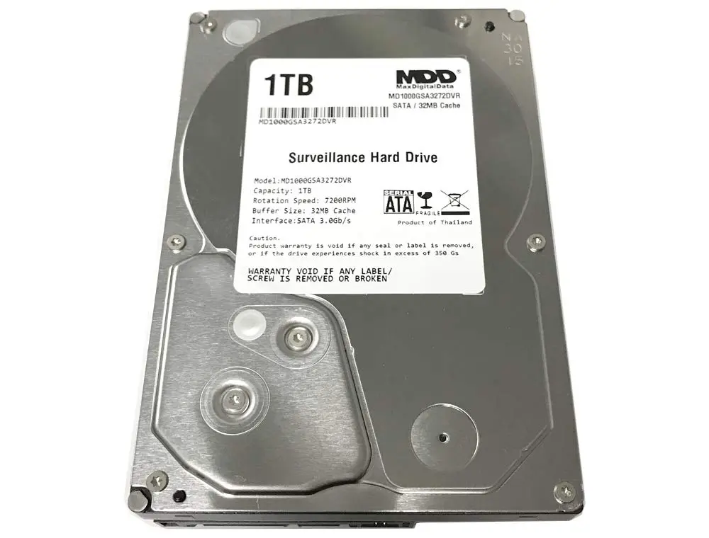 MDD MAXDIGITALDATA 1TB Surveillance Hard Drive | 7200 RPM, 3.5-inch, SATA 3.0Gb/s - view 2